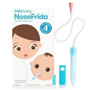 Frida Baby NoseFrida OG SnotSucker for Baby Nasal Aspirator Nose 24 Filters NEW!